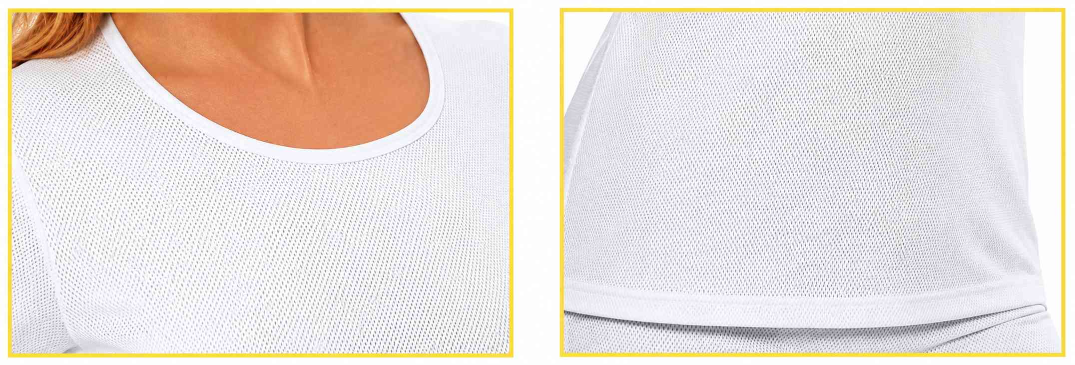 T-shirt anti-ondes en tissu Antiwave® pour femme en coton biologique